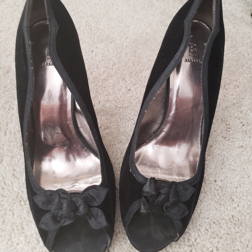 Black Velvet Heels